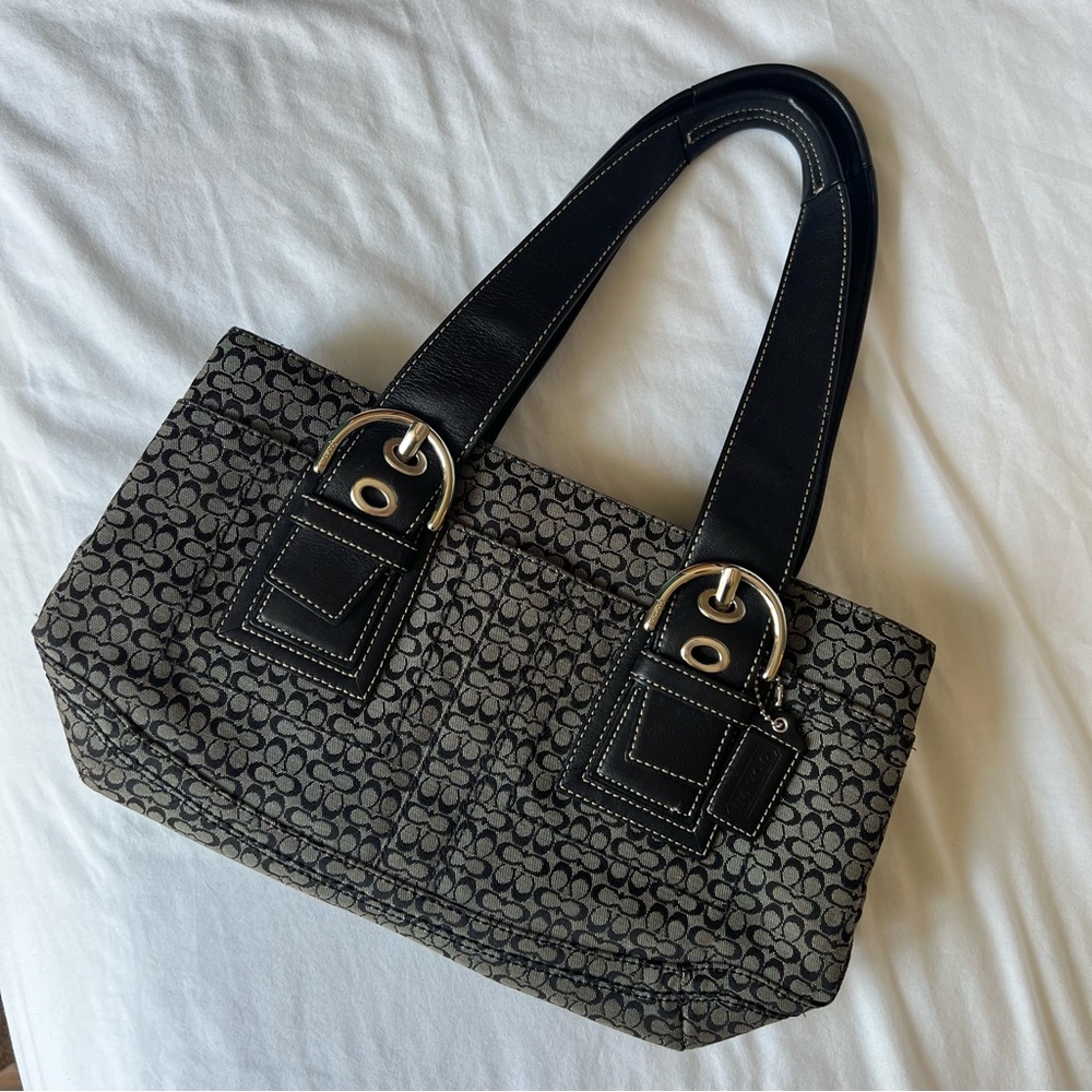 Vintage Coach monogram handbag